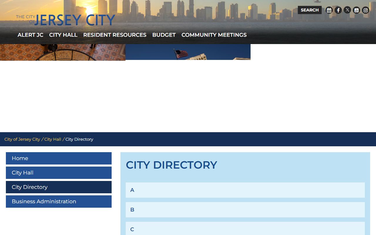 Jersey City government directory for residents