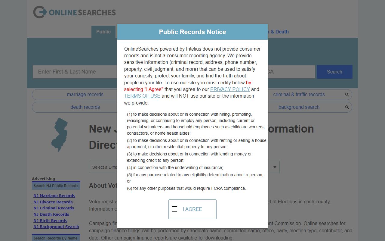 Public records for Union Township residents