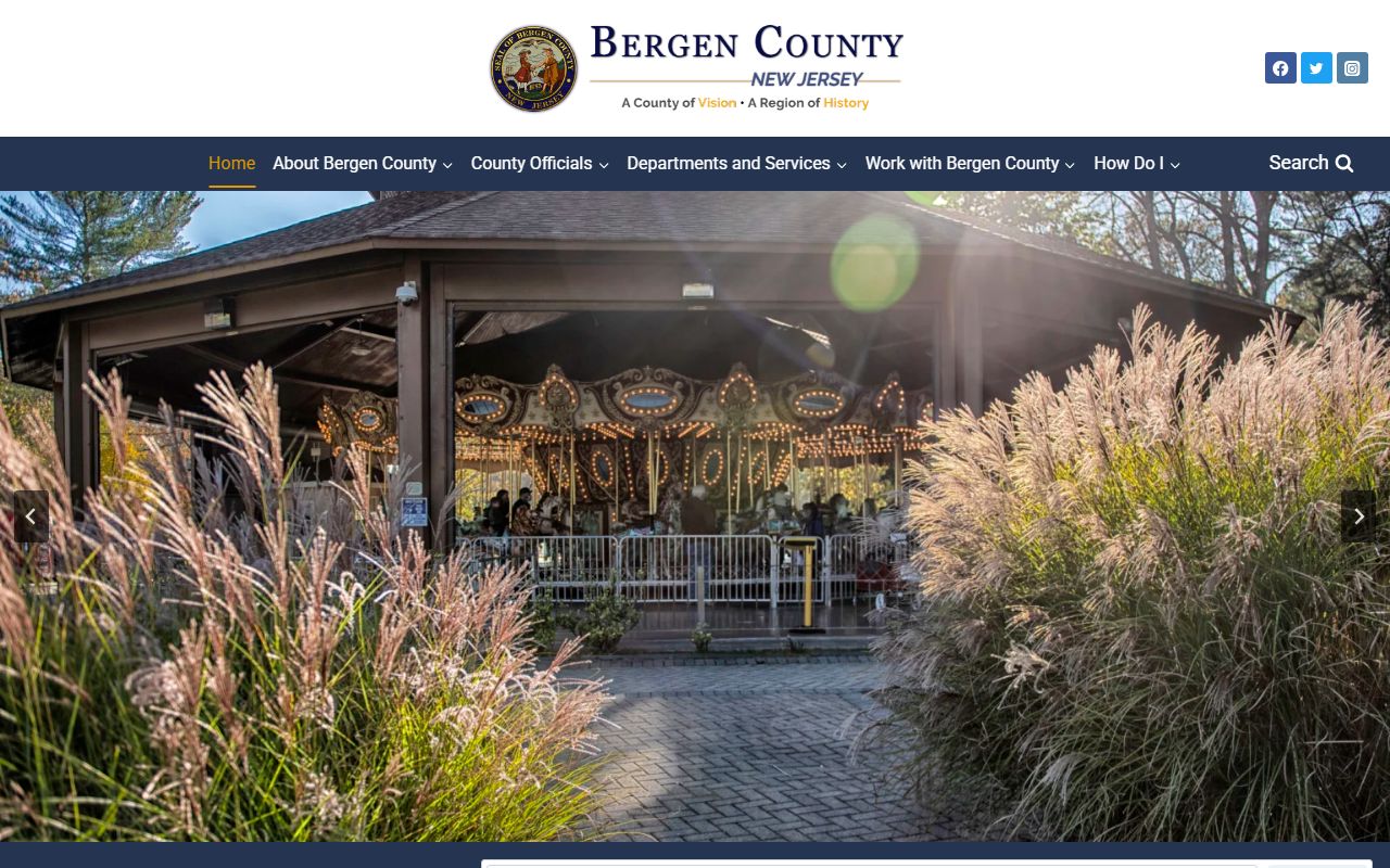 Bergen County residents directory clerk office at county seat in Hackensack