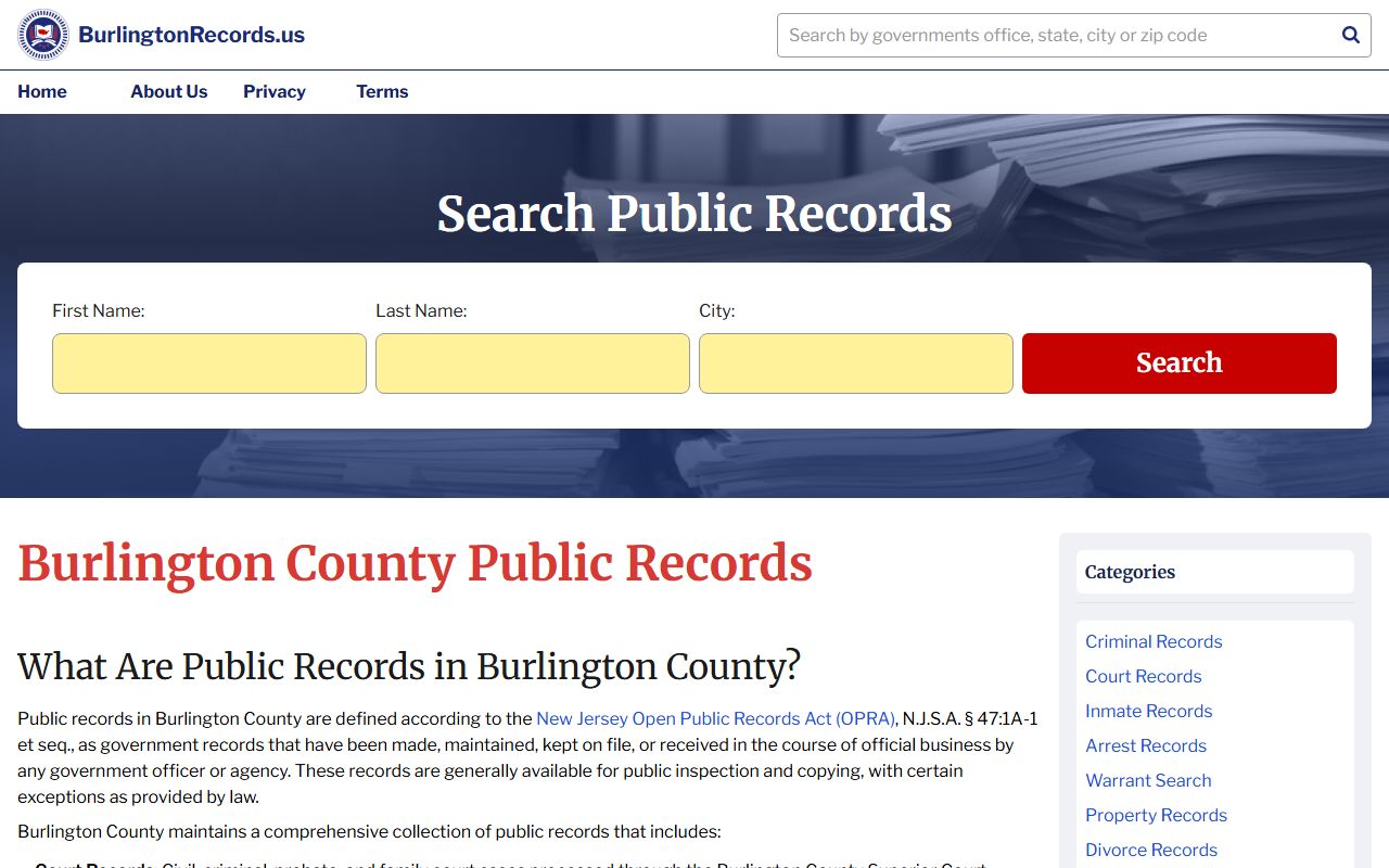 Historical records resources for Passaic County residents directory